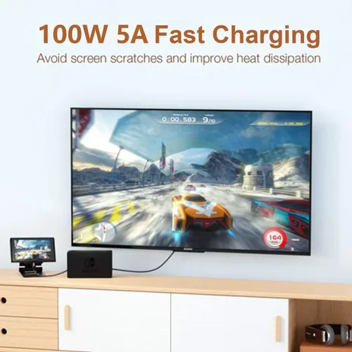 Vista 2 de UseBean Cable de extensión USB C de 1 pie, paquete de 2 unidades, USB-C 3.2 Gen2 20Gbps macho a hembra, cable de video 4K, extensor tipo C
