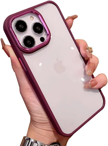 Vista 12 de kaitesi Funda transparente para iPhone 11 Pro, funda transparente con agujero para correa, dos tonos, color a prueba de golpes, marco de parachoques
