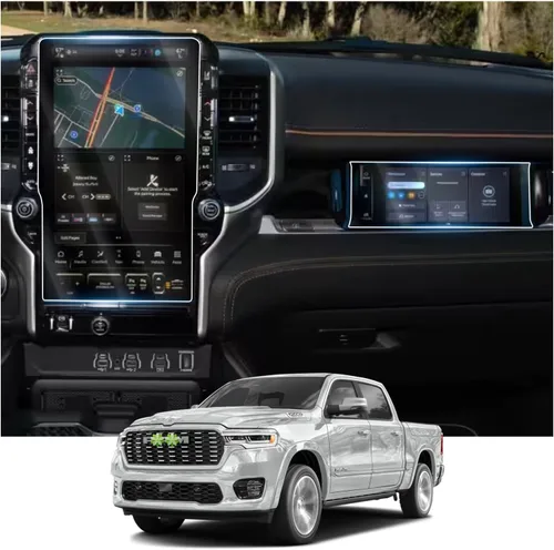 Vista 16 de Ruiya Protector de pantalla para Chevy Colorado/(2015 ~ 2022) GMC Canyon (2015 ~ 2020) GMC Yukon y Chevy Suburban/Tahoe de 8 pulgadas, vidrio