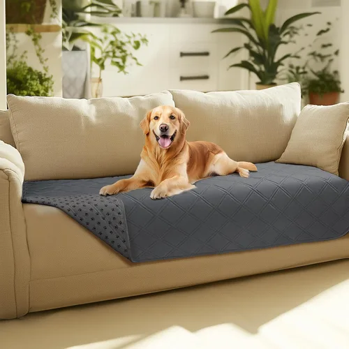 Vista 32 de Luciphia Funda de sofá 100% impermeable para perros, antideslizante, protector de sofá para mascotas, tapete para sofá, cachorro y gatos, con parte