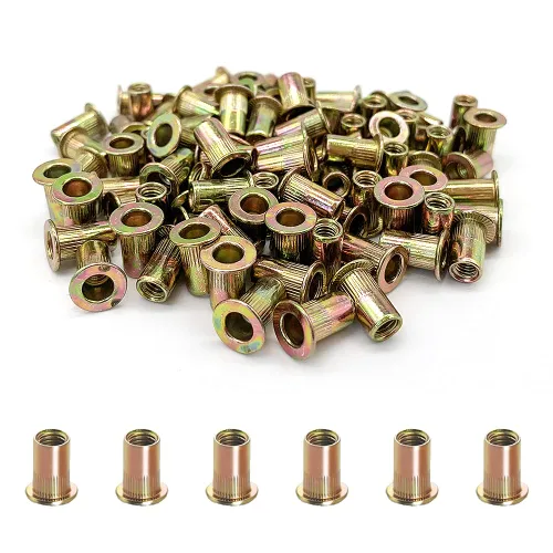 Vista 16 de Kit surtido de tuercas de remache de acero inoxidable de 50 piezas, tuercas de remache de acero inoxidable 1/4"-20