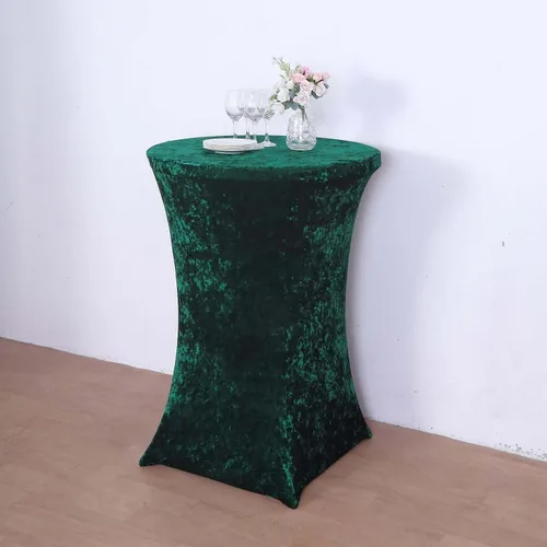 Vista 16 de Efavormart - Funda para mesa de cóctel, color beige