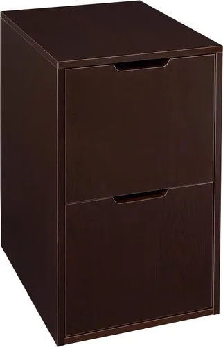 Vista 7 de Niche Mod - Archivador de dos cajones con pedestal independiente, color cereza