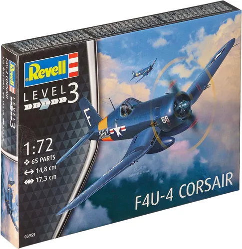 Vista 9 de Revell 03955 F4U-4 Corsair Modelo Kit, 5.8 in Longitud,6.8 in spanwidth