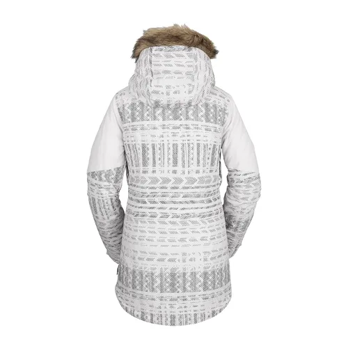 Vista 3 de Volcom Chaqueta con capucha para mujer, con aislamiento térmico para snowboard, esquí e invierno