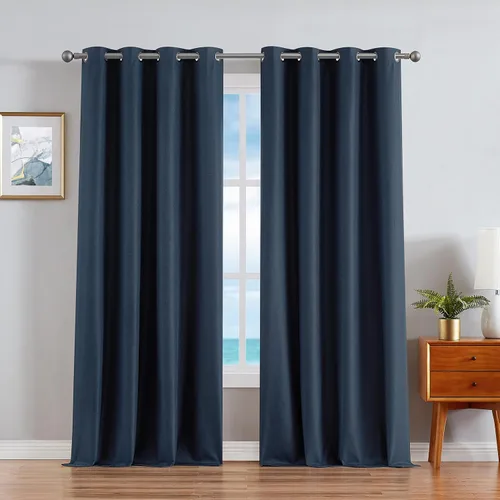 Vista 14 de Nautica Cortinas opacas para el hogar, Providence Ultimate Blackout Classics, cortinas térmicas de privacidad para dormitorio o sala de estar, juego