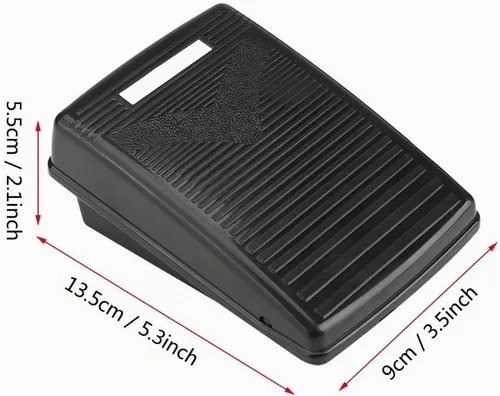 Vista 6 de Pedal de control de pie, pedal de control de pie universal para máquina de coser para el hogar con cable de alimentación de repuesto para JANOME2049