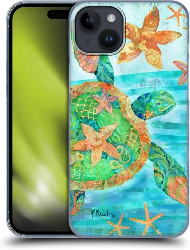 Vista 11 de Head Case Designs Officially Licensed Paul Brent Agate Mermaid Coastal Hard Back Case Compatible with Apple iPhone 15 Plus