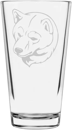 Vista 129 de Podenco Canario - Vaso de pinta de 16 onzas con temática de perro personalizado