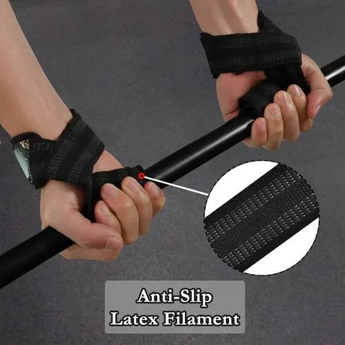 Vista 6 de Dark Green Gradient Marble Sage Green Black Lifting Wrist Strap 26" Power Workouts Wrist Brace for Weightlifting, Gym, Deadlift, Workout