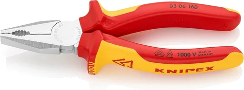 Vista 10 de Knipex 03 06 160 SB Alicates Combinados 6,3" con asas aisladas en envases blister