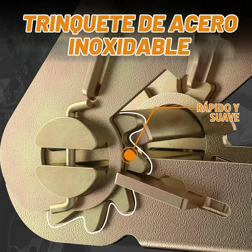 Vista 5 de Paquete de 2 correas de amarre de trinquete de 2 pulgadas x 27 pies con ganchos dobles en J