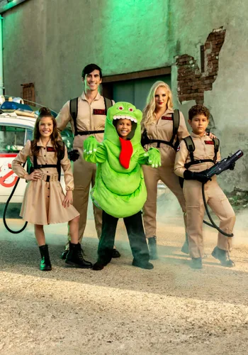 Vista 4 de Disfraz de Slimer de Cazafantasmas para Niños Multicolor