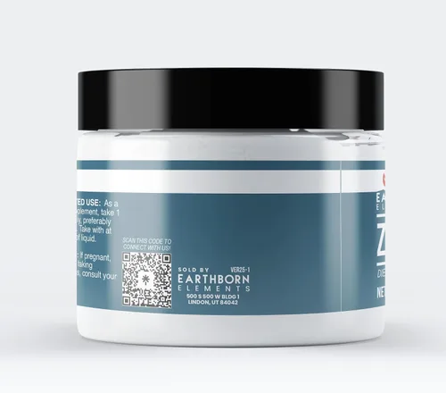 Vista 3 de Earthborn Elements Gluconato de zinc de 3 onzas, siempre puro, sin rellenos ni aditivos