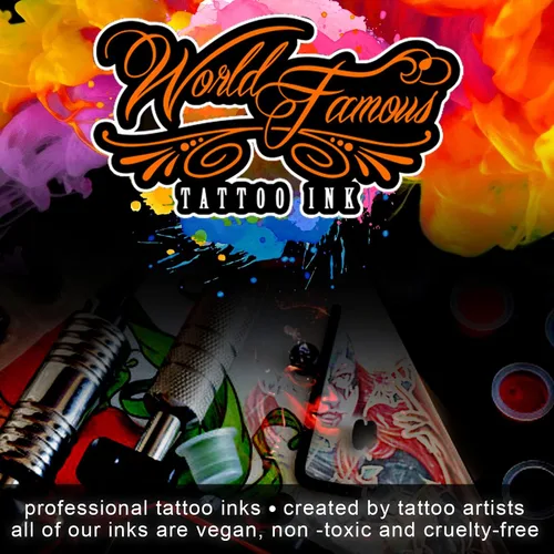 Vista 3 de Tinta de tatuaje transparente de fama mundial, tinta vegana y profesional, fabricada en Estados Unidos, potenciador de color (transparente), 4 onzas