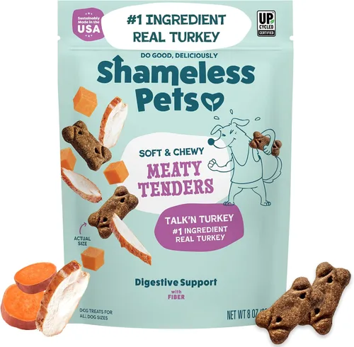 Vista 17 de Shameless Pets Golosinas suaves y masticables para perros, Bacon Me Crazy Meaty Tenders, 8 onzas, el tocino real es el primer ingrediente, sin