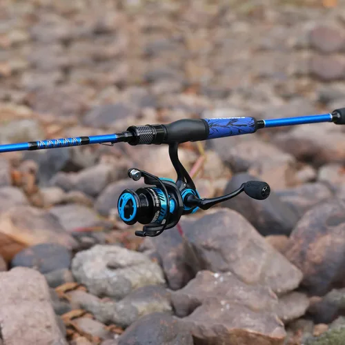 Vista 8 de One Bass Combo de caña de pescar y carrete, IM7 Graphite 2 Pc Blank Baitcasting Combo, caña giratoria con mango de superpolímero