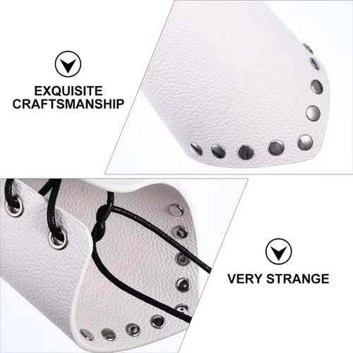 Vista 4 de BESPORTBLE Guantelete de cuero gótico pulsera medieval de cuero brazaletes de armadura estilo punk, regalos para hombres y mujeres, Navidad