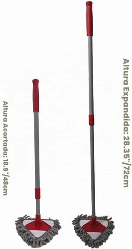 Vista 3 de Mini limpieza de limpieza de microfibra de chenilla tipo extensión, fregona de polvo de Little Helper, fregona de limpieza para niños pequeños