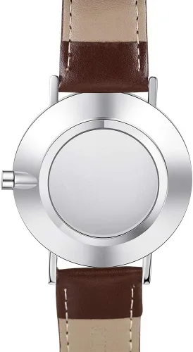 Vista 4 de OPALSTOCK Reloj personalizado grabado con palabras y foto, correa de cuero, hecho a mano, para pareja, regalo personalizado para el padre, madre