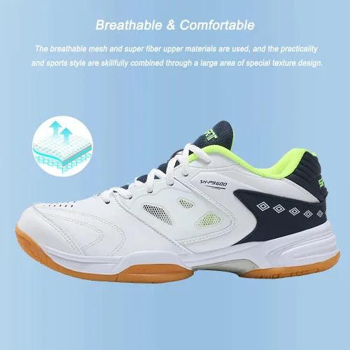 Vista 2 de Maylrvjv Zapatos de bádminton para hombre, ligeros, resistentes al desgaste, para entrenamiento de cancha, raqueta, squash, tenis atléticos