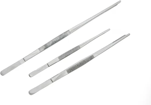 Vista 3 de SE TW2-408, juego de pinzas con puntas serradas, longitudes: 12”, 10”, 8”, 3