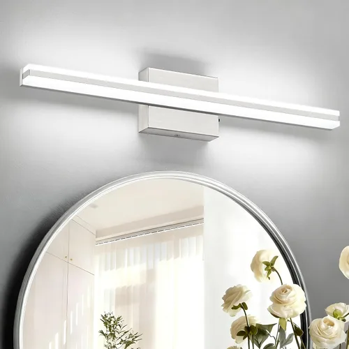Vista 20 de SOLFART Luces de tocador de baño sobre espejo 14W 60 cm Luz de baño moderna negra 6000K ND