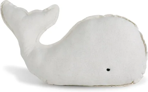 Vista 9 de Marble Empire Almohada de ballena azul con borde de estilo libre, almohada decorativa de ballena costera para sofá