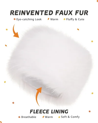 Vista 25 de Futrzane Sombrero clásico cosaco - Sombreros de piel sintética para mujer - Sombrero ruso peludo cálido