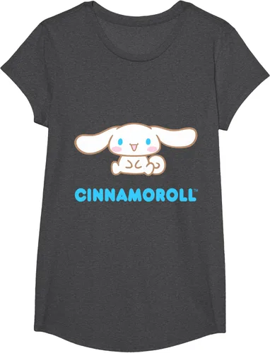 Vista 52 de Cinnamoroll Character Front and Back T-Shirt S Negro