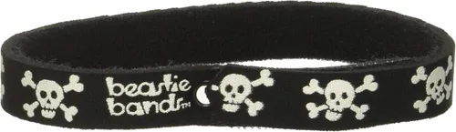 Vista 2 de Beastie Band - Collar de gato con calavera y huesos cruzados