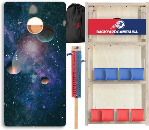 Vista 115 de CornholeGamesUSA Pro - Juego de tablas de Cornhole Fabricado en Estados Unidos Abedul báltico 3/4 Sin rebote Patas triples gruesas Dos 1