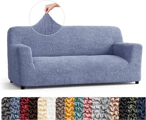 Vista 71 de PAULATO BY GA.I.CO. Funda para Silla - Funda para Sillón - Funda para Sillón - Funda de Tela Suave - Protector de Muebles Elegante de Ajuste Ceniza