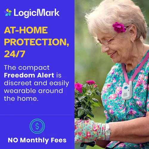 Vista 2 de Freedom Alert, Dispositivo de Emergencia Personal para Línea Fija, Llamada Bidireccional con Familia y Policía para Seguridad en el Hogar