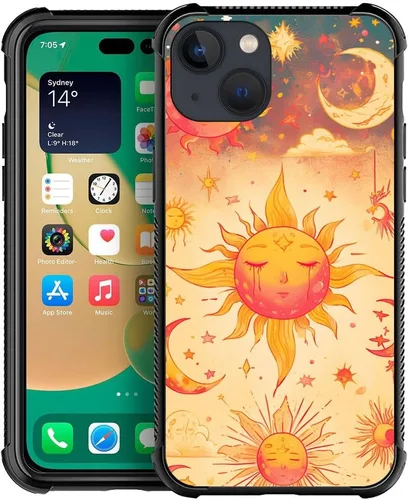 Vista 33 de Compatible con iPhone 13 Mini, diseño de H Art Cat Pattern, H Funda protectora de TPU resistente a arañazos y golpes para iPhone 13 Mini de 5.4