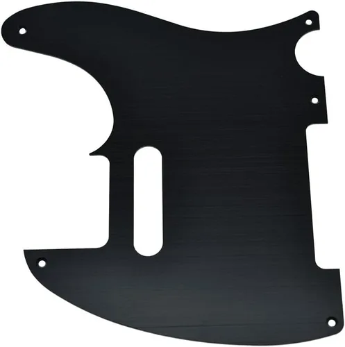 Vista 4 de KAISH Metal aluminio anodizado American Vintage 5 agujero Tele estilo Pickguard TL Pick Guard Scratch Plate para USA/México Telecaster Negro