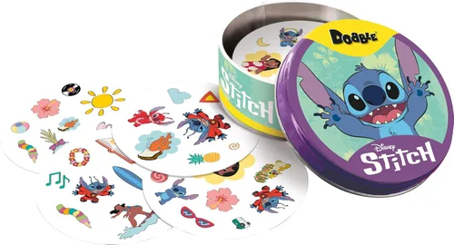 Vista 4 de Asmodee Dobble Disney Lilo and Stitch Family Card Game Ages 6+ 2-8 Players 15 Minutes Playing Time