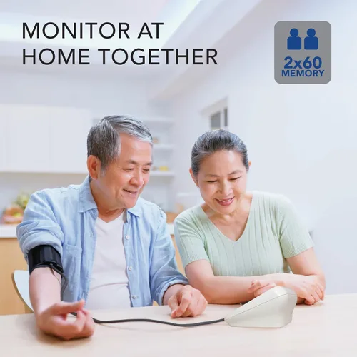 Vista 6 de Zewa Monitor automático de presión arterial premium con Bluetooth y pantalla extra grande para Android e iOS