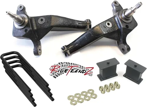 Vista 2 de RTZ - Compatible con Ford Ranger Pickup 98-00, husillos de elevación delanteros de 6 pulgadas + espaciadores de resorte helicoidal + kit de bloque