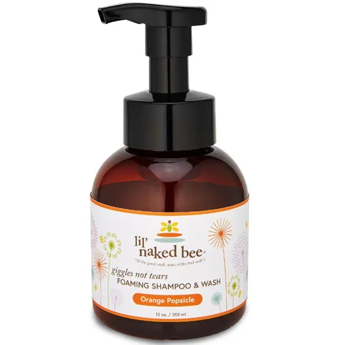 Vista 7 de Lil Naked Bee Lavender Lullaby Giggles Not Tears - Champú y lavado en espuma (12 onzas) Champú para bebés y jabón para bebés para niños, ideal