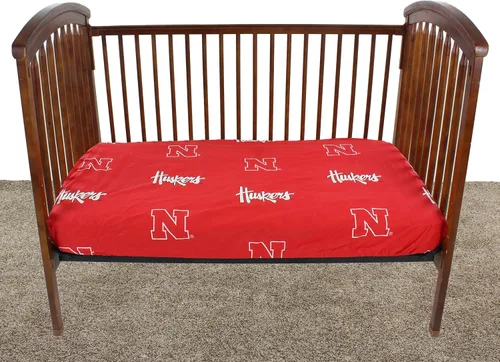 Vista 3 de Nebraska Cornhuskers - Sábana bajera ajustable para cuna
