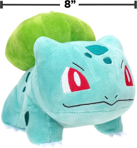 Vista 2 de Peluche de Pokemon Bulbasaur de 8 pulgadas, detalles auténticos, juguetes para niños
