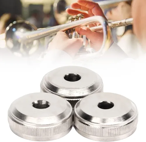 Vista 6 de Válvula de trompeta, 3 piezas de reparación de trompeta de pistón de tornillo de metal para accesorios de repuesto para instrumentos musicales (#2)