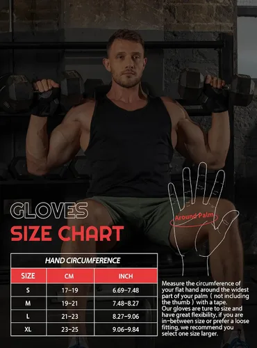 Vista 6 de TRENDOUX Guantes de entrenamiento para levantamiento de pesas: soporte ajustable para la muñeca con correas alargadas, protección completa