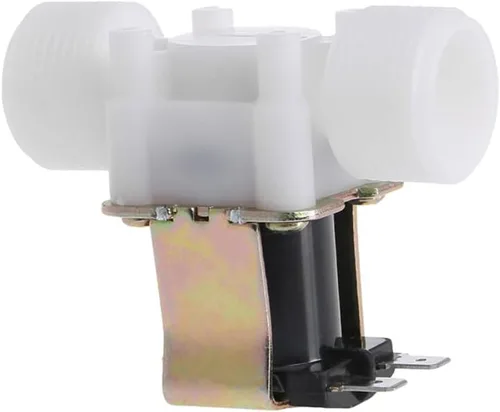 Vista 2 de 1/2" válvula electromagnética eléctrica de la entrada de agua de DC 12V normalmente cerrada N/C 0,02 a 0,8mpa - rosca recta plástica