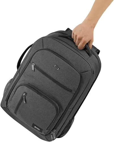 Vista 11 de Solo Grand - Mochila de viaje de 17.3 pulgadas, Gris, Mochila Grand Travel Tsa