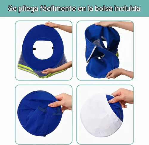 Vista 4 de UNCO - Protector solar para casco duro, azul