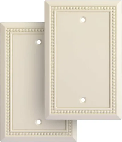 Vista 34 de Henne Bery Sunken Pearls - placa decorativa de pared, placa decorativa de pared, tapa de salida de la placa del interruptor, aleación de zinc sólida