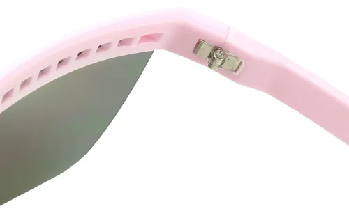 Vista 4 de ShadyVEU Gafas de sol retro monocromáticas de gran tamaño con lentes espejadas futuristas sin montura de 6.693 in para hombre y mujer