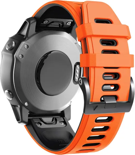 Vista 9 de ANCOOL Correa de reloj Fenix 6/7/5/8 de 1.850 in, correa suave de silicona de 0.866 in de repuesto para reloj inteligente Fenix 6 Pro/5 Plus/7 Pro